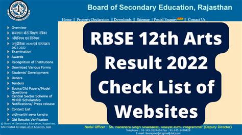 rbse class 12 result 2022 name wise|Rajasthan Board 12th Arts Result 2022 .